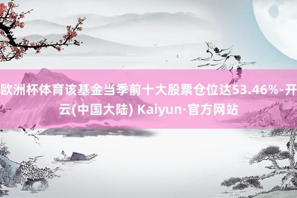 欧洲杯体育该基金当季前十大股票仓位达53.46%-开云(中国大陆) Kaiyun·官方网站