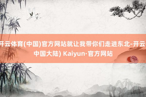 开云体育(中国)官方网站就让我带你们走进东北-开云(中国大陆) Kaiyun·官方网站